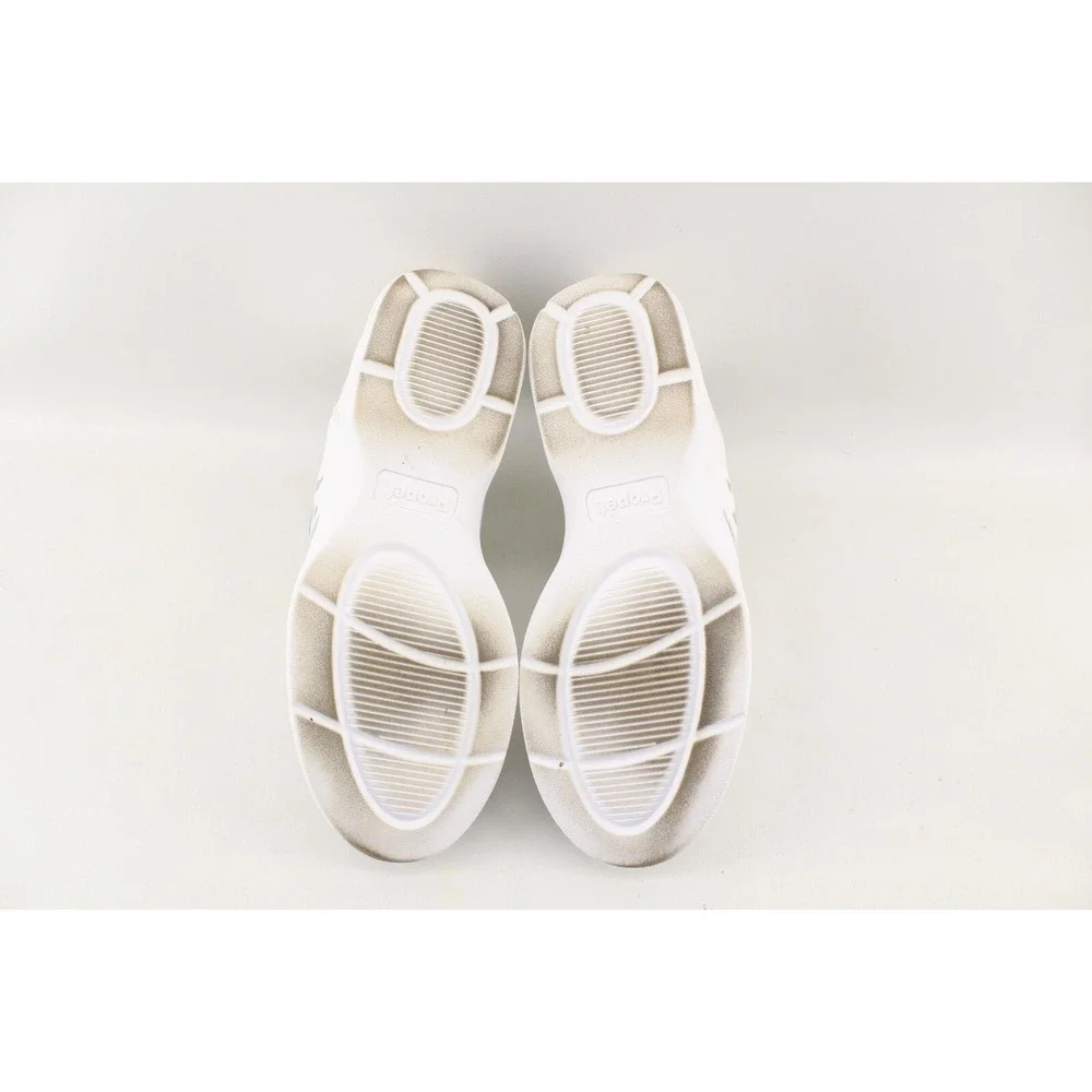 Propet Women's Vista Walker Strap W3915 Walking Athletic Shoe 8 W‎ White Leather